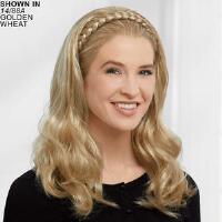 Braided Headband Hair Piece With Long Curls By Paula Young